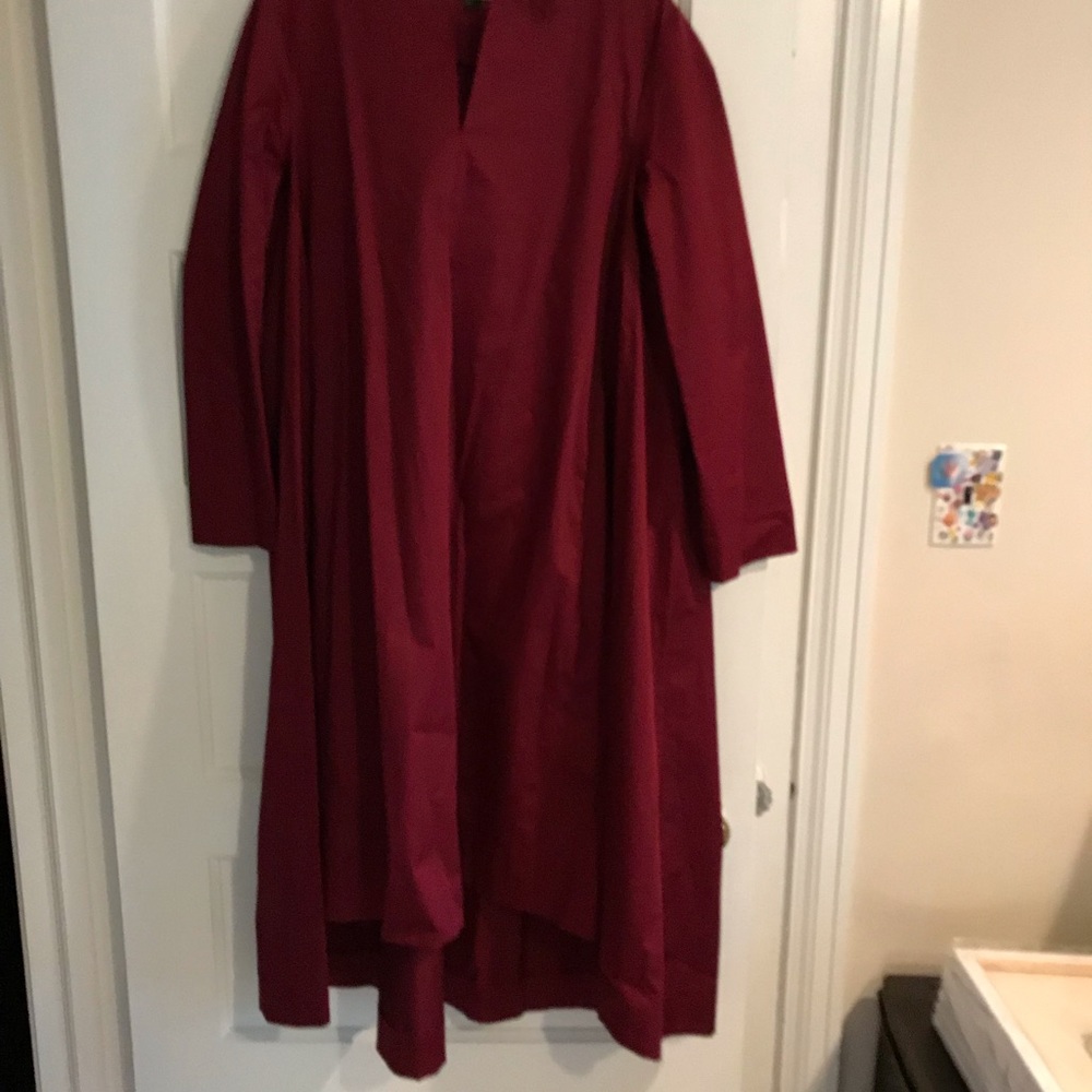 Burgundy cos multilevel dress